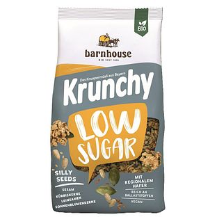Barnhouse Krunchy Low Sugar Silly Seeds Biologische Muesli 375GR Barnhouse Krunchy Low Sugar Silly Seeds Biologische Muesli 375GR