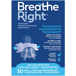Breathe Right Neusstrips Sensitive - Small/Medium 30ST