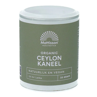 Mattisson HealthStyle Ceylon Kaneel 35GR Mattisson HealthStyle Ceylon Kaneel 35GR