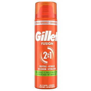 Gillette Fusion 2-In-1 Scheergel Gevoelige Huid 200ML