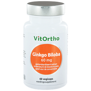 VitOrtho Ginkgo Biloba Extract 60mg Capsules 60VCP