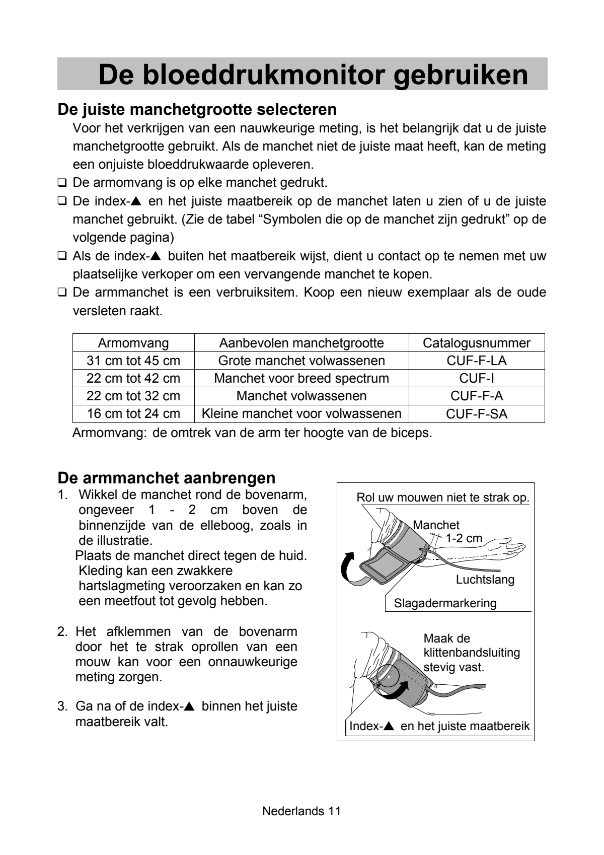 UA-1020-WAF Bovenarm Bloeddrukmeter afbeelding van document #13, instructions