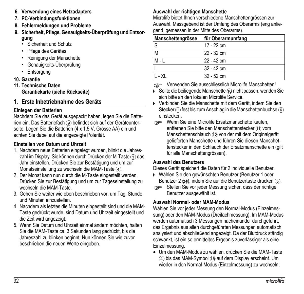 Microlife BP Bloeddrukmeter B3 Comfort PC afbeelding van document #34, instructions