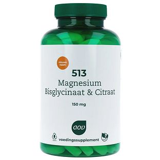 AOV 513 Magnesium Bisglycinaat & Citraat Tabletten 180TB