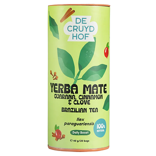 Cruydhof Thee Yerba Mate Guarana/ Ilex Paraguariensis 20ST Cruydhof Thee Yerba Mate Guarana/ Ilex Paraguariensis 20ST