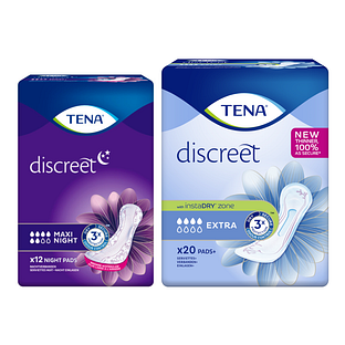 TENA Discreet Extra Verband + Discreet Maxi Night - 2 Stuks