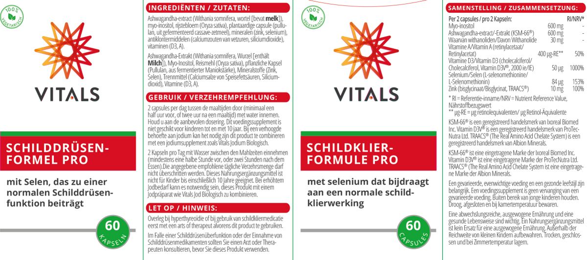 Schildklierformule Pro Capsules afbeelding van document #1, label