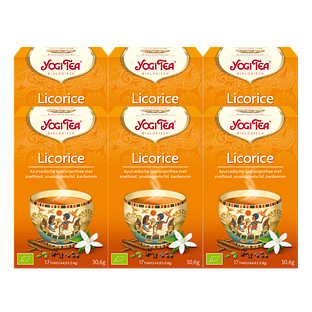 Yogi Tea Licorice Voordeelverpakking 6x17ST