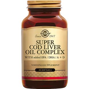 Solgar Super Cod Liver Oil Levertraan Complex Softgels 60SG