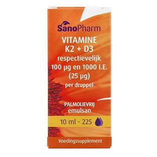Sanopharm Vitamine K2 + D3 Druppels 225ML