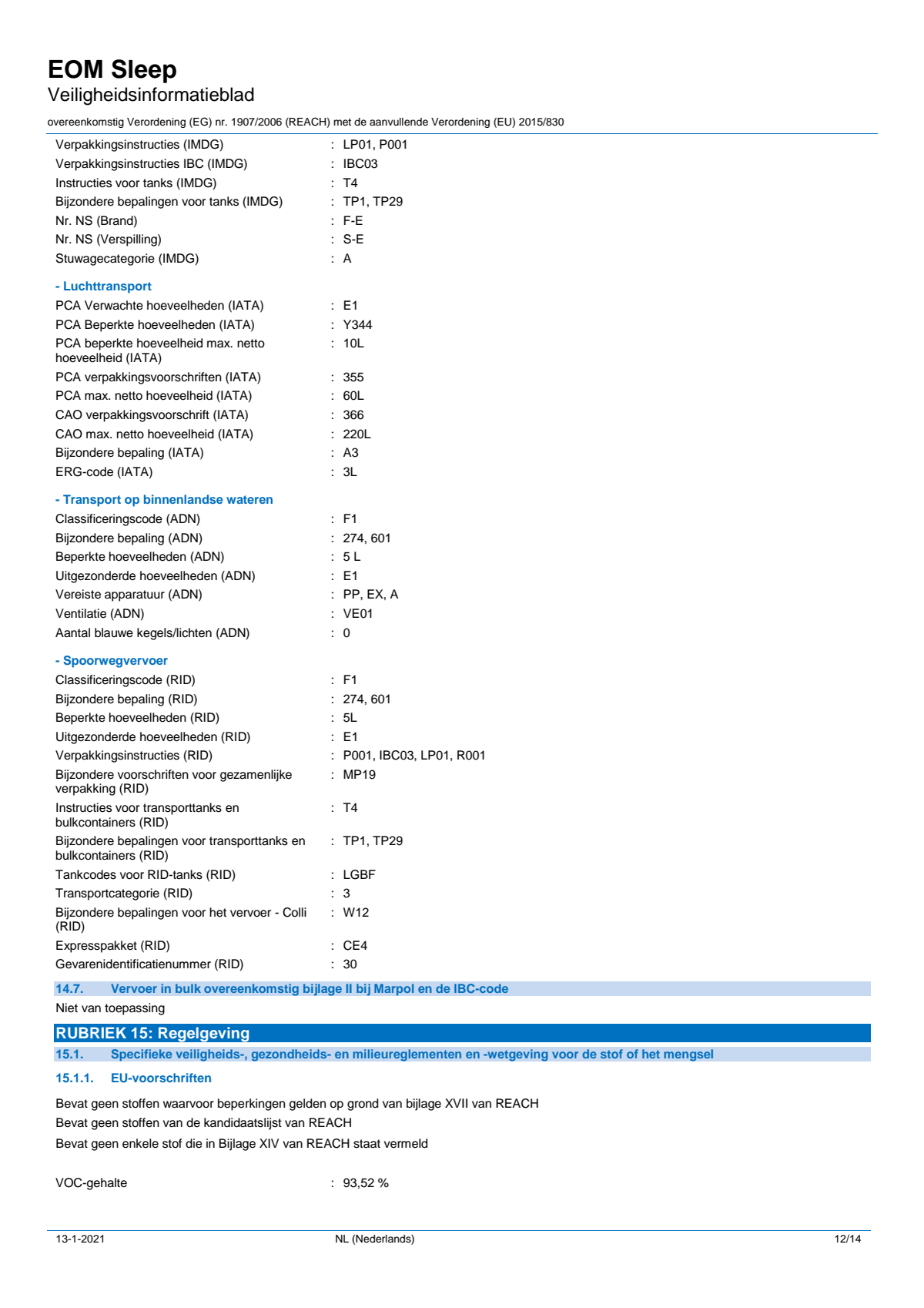 Essentiële Olie Sleep Well afbeelding van document #12, label