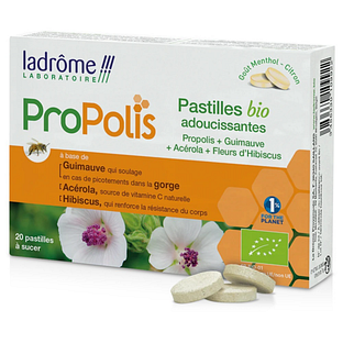 Ladrôme Propolis + Hibiscus + Acerola Pastilles 20TB