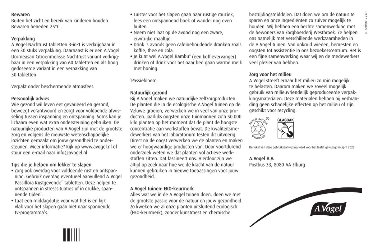 Nachtrust¹,²*  3-in-1 Tabletten afbeelding van document #2, instructions