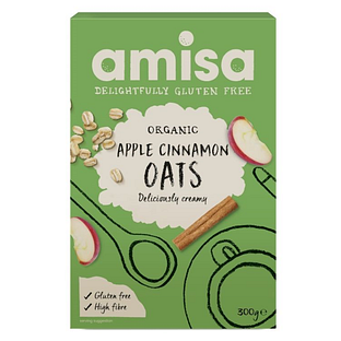 Amisa Pure Porridge Oats Apple & Cinnamon Spice 300GR Amisa Pure Porridge Oats Apple & Cinnamon Spice 300GR