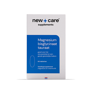 New Care Magnesium Bisglycinaat Tauraat Tabletten 60TB New Care Magnesium Bisglycinaat Tauraat Tabletten 60TB
