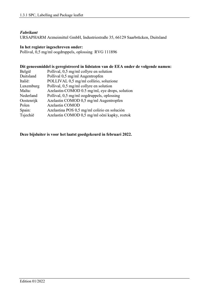 Pollival 0,5mg/ml Oogdruppels afbeelding van document #6, leaflet