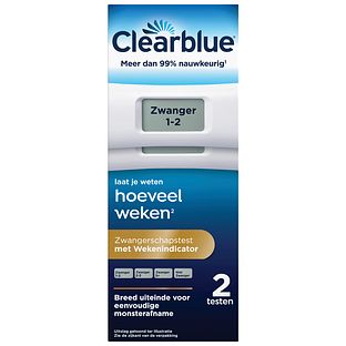 Clearblue Digitale Zwangerschapstest met Wekenindicator 2ST