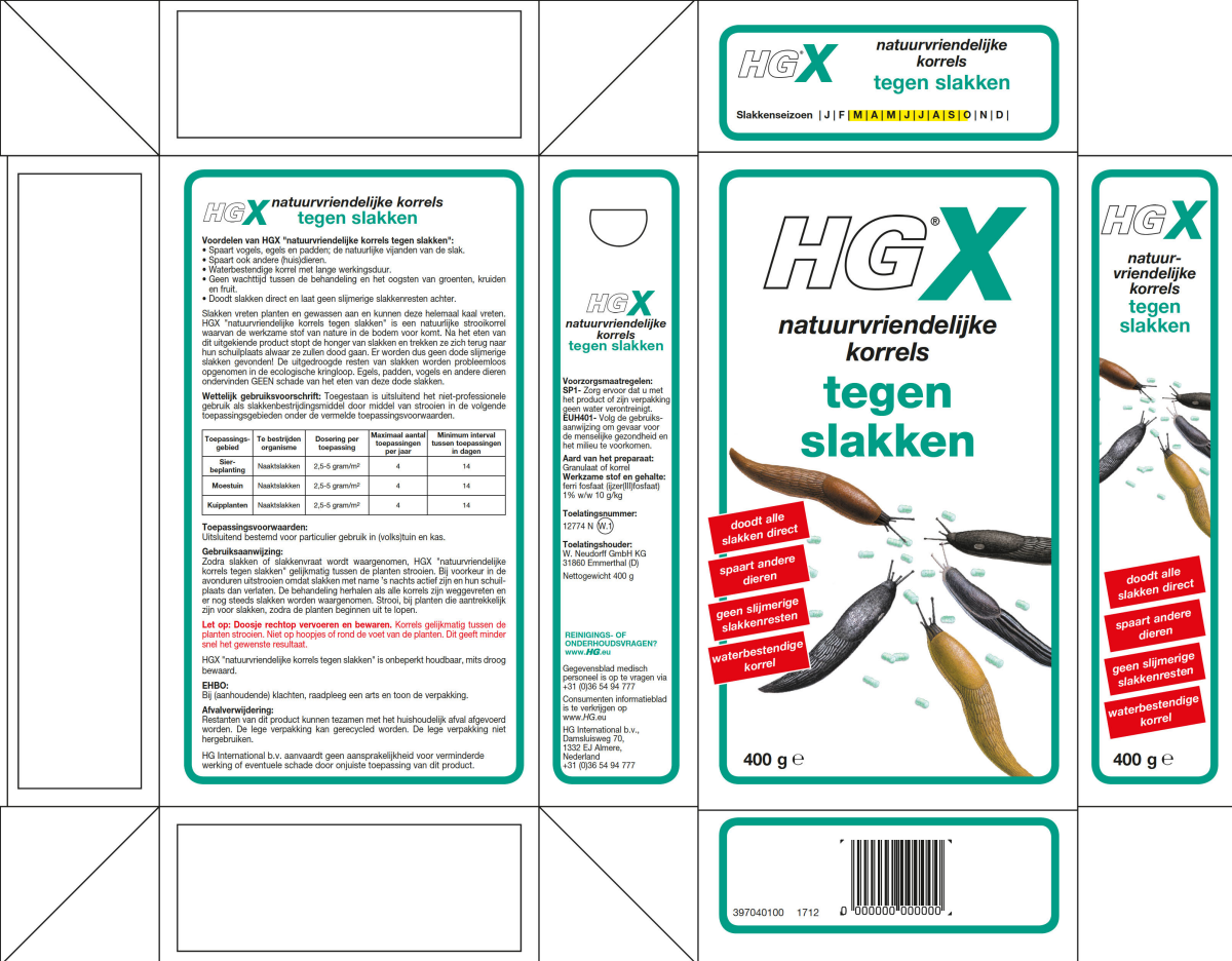 X Natuurvriendelijke Korrels Tegen Slakken afbeelding van document #1, label