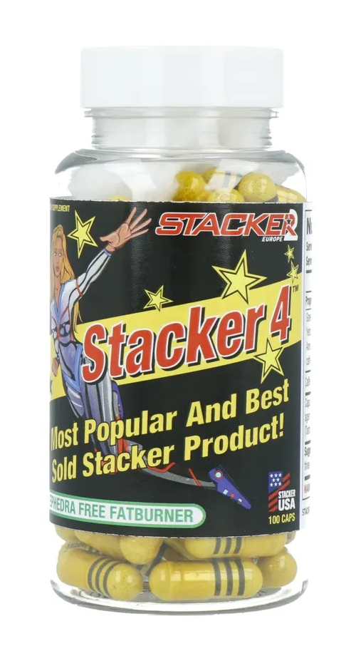 Stacker 4 Ephedra Free Fatburner Capsules 100ST