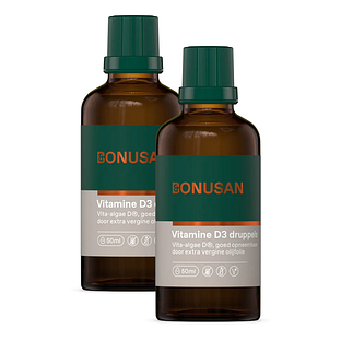 Bonusan Vitamine D3 Druppels Duoverpakking 2x50ML