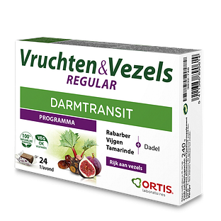 Ortis Vruchten & Vezels Regular Darmtransit Blokjes 24ST