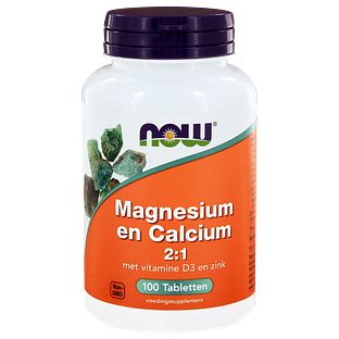 NOW Magnesium & Calcium 2:1 Tabletten 100TB