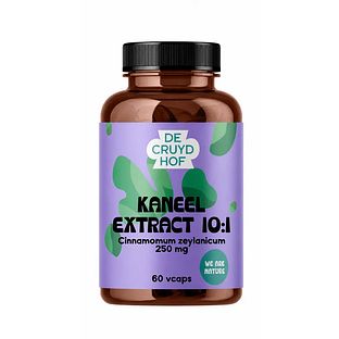 Cruydhof Kaneel Extract 10:1 Capsules 60VCP Cruydhof Kaneel Extract 10:1 Capsules 60VCP