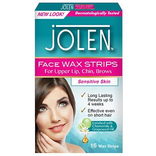 Jolen Face Wax Strips 16ST