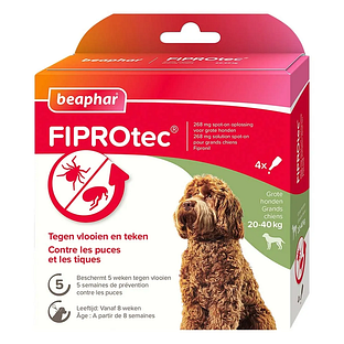 Beaphar FIPROtec tegen Vlooien en Teken Grote Honden 4ST