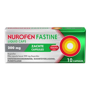 Nurofen Fastine 200mg Ibuprofen Capsules 10TB Nurofen Fastine 200mg Ibuprofen Capsules 10TB