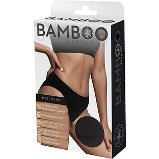 Naproz Bamboo Midi Brief Zwart M 1ST
