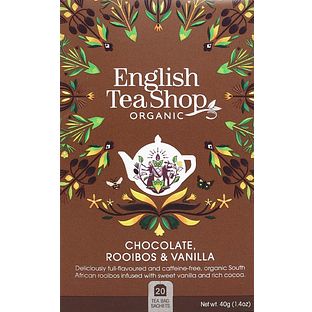 English Tea Shop Chocolate Rooibos & Vanilla 20ZK English Tea Shop Chocolate Rooibos & Vanilla 20ZK