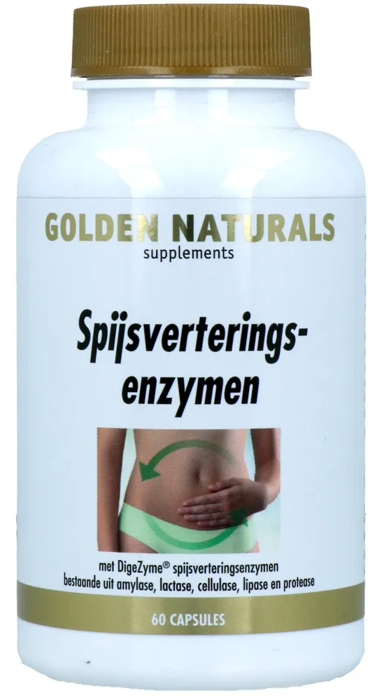 Golden Naturals Spijsverteringsenzymen Capsules 60VCP