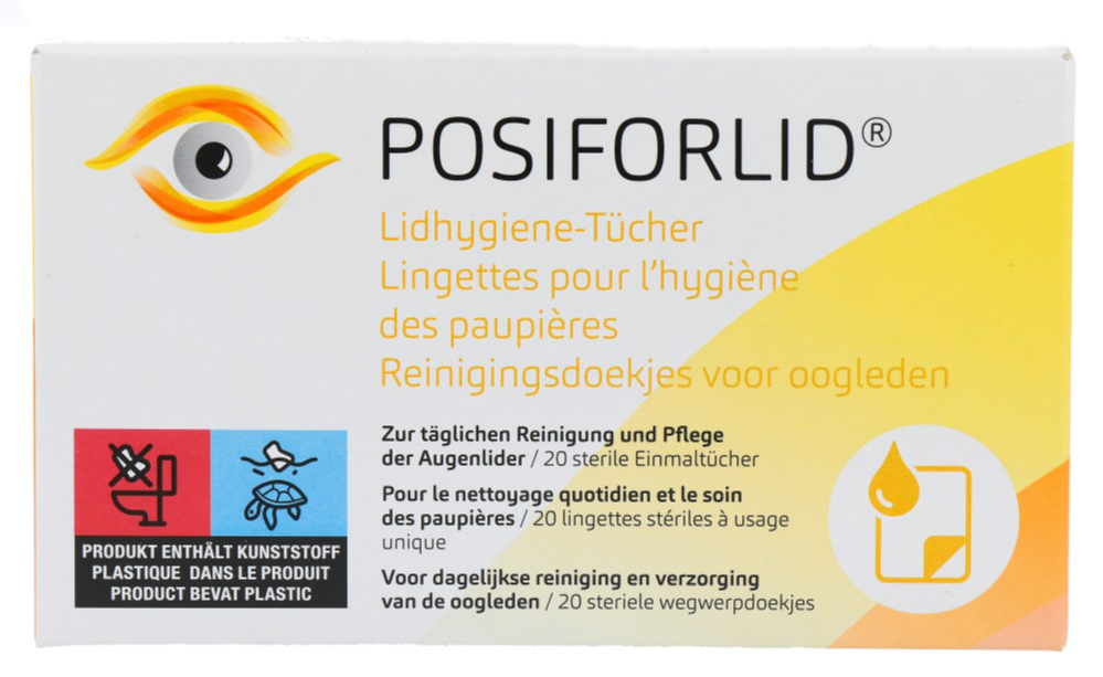 Posiforlid Reinigingsdoekjes Voor Oogleden afbeelding