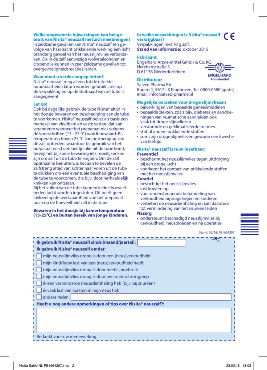 Neuszalf - bij droog neusslijmvlies afbeelding van document #2, instructions