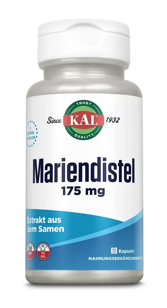 Kal Mariadistelzaadextract 175 mg Capsules 60CP