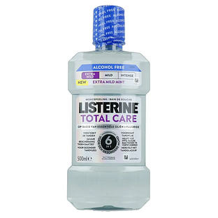 Listerine Total Care Extra Mild Mint Mondspoeling Alcoholvrij 500ML