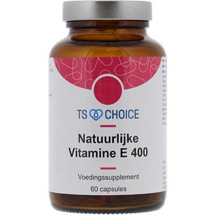 TS Choice Natuurlijke Vitamine E 400 Capsules 60CP