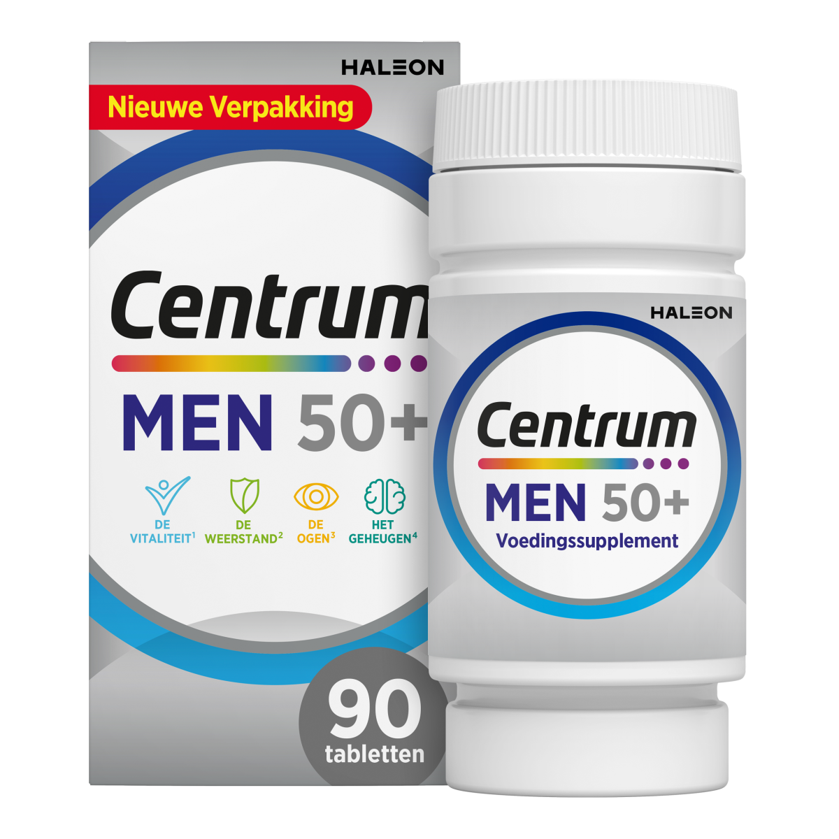 Centrum Men 50+ Multivitaminen Tabletten 90st afbeelding