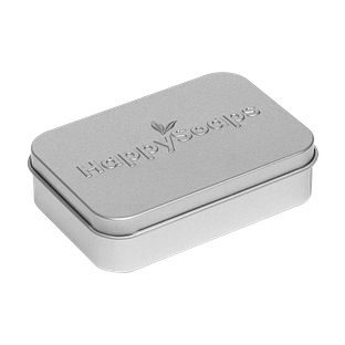 HappySoaps Bewaar- en Reisblikje Rechthoekig 1ST
