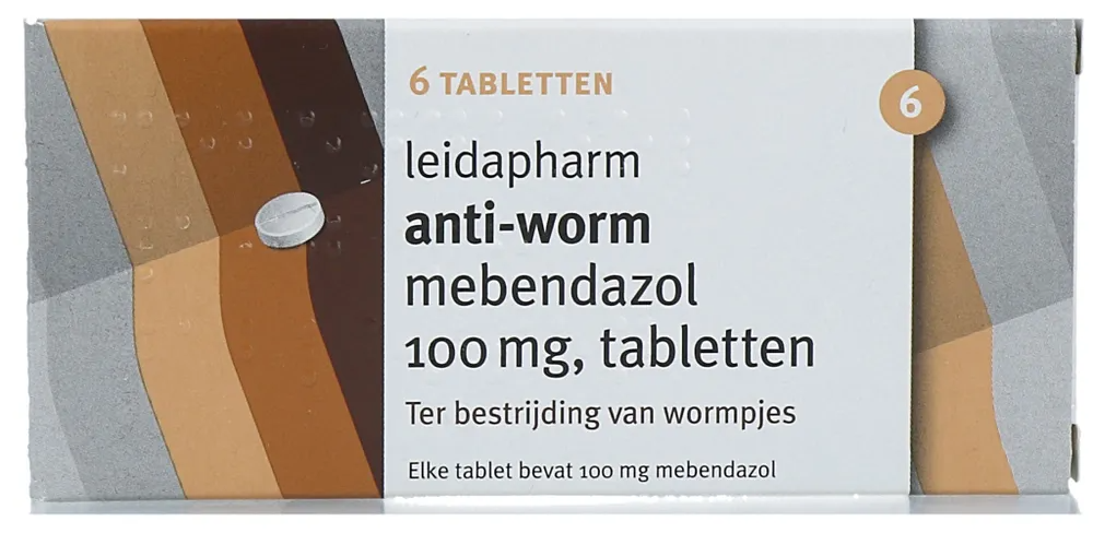 Leidapharm Anti Worm Mebendazol 100mg Tabletten