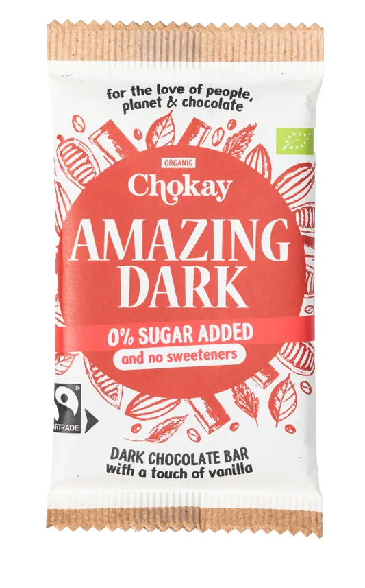 Chokay Amazing Dark Chocolate Bar afbeelding