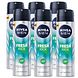 Nivea Men Fresh Kick Anti-Transpirant Spray Voordeelverpakking 6x150ML