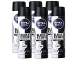 Nivea Men Black & White Invisible Original Deodorant Spray Voordeelverpakking 6x150ML