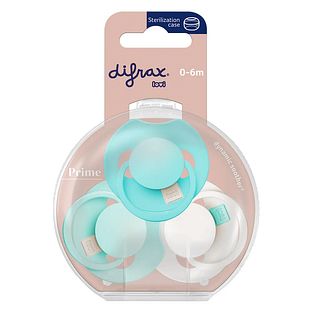 Difrax Lovi Prime Green Fopspenen 0-6M 3ST Difrax Lovi Prime Green Fopspenen 0-6M 3ST