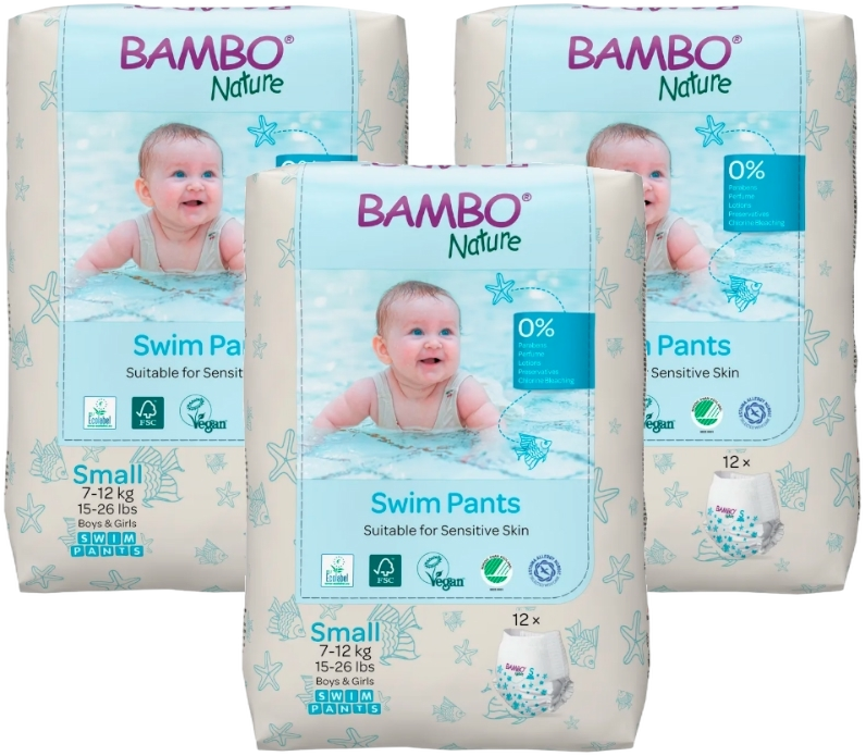 Bambo Nature Swim Pants Small Multiverpakking