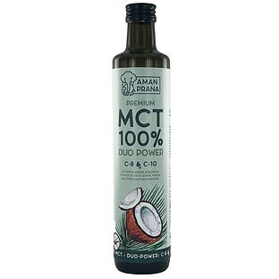 Aman Prana Premium Mct 100% Extra Vierge Coconut Oil 500ML Aman Prana Premium Mct 100% Extra Vierge Coconut Oil 500ML
