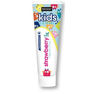 Sence Beauty Vegan Toothpaste Kids Strawberry Flavoured 3-8 Years 75ML