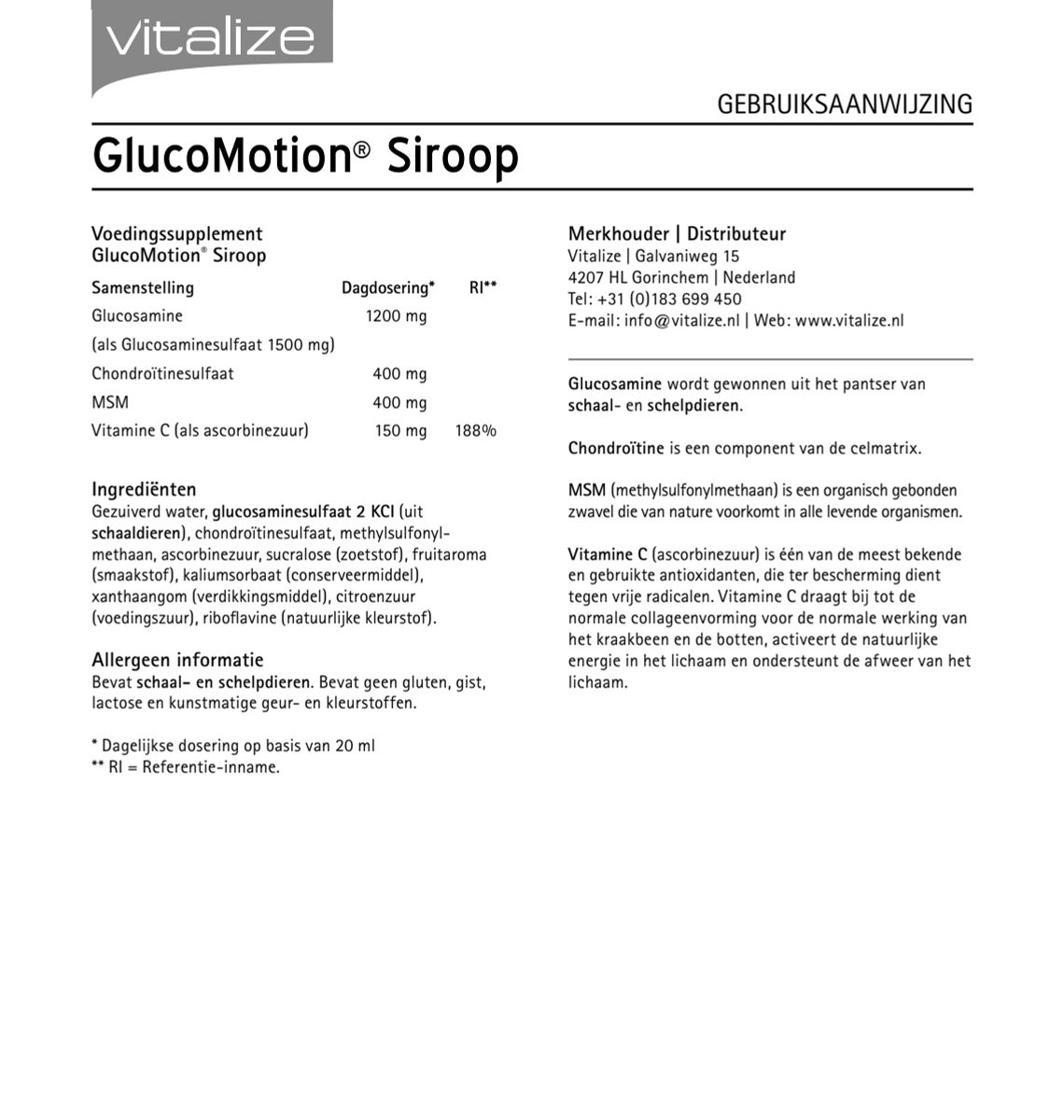 GlucoMotion Siroop afbeelding van document #1, instructions