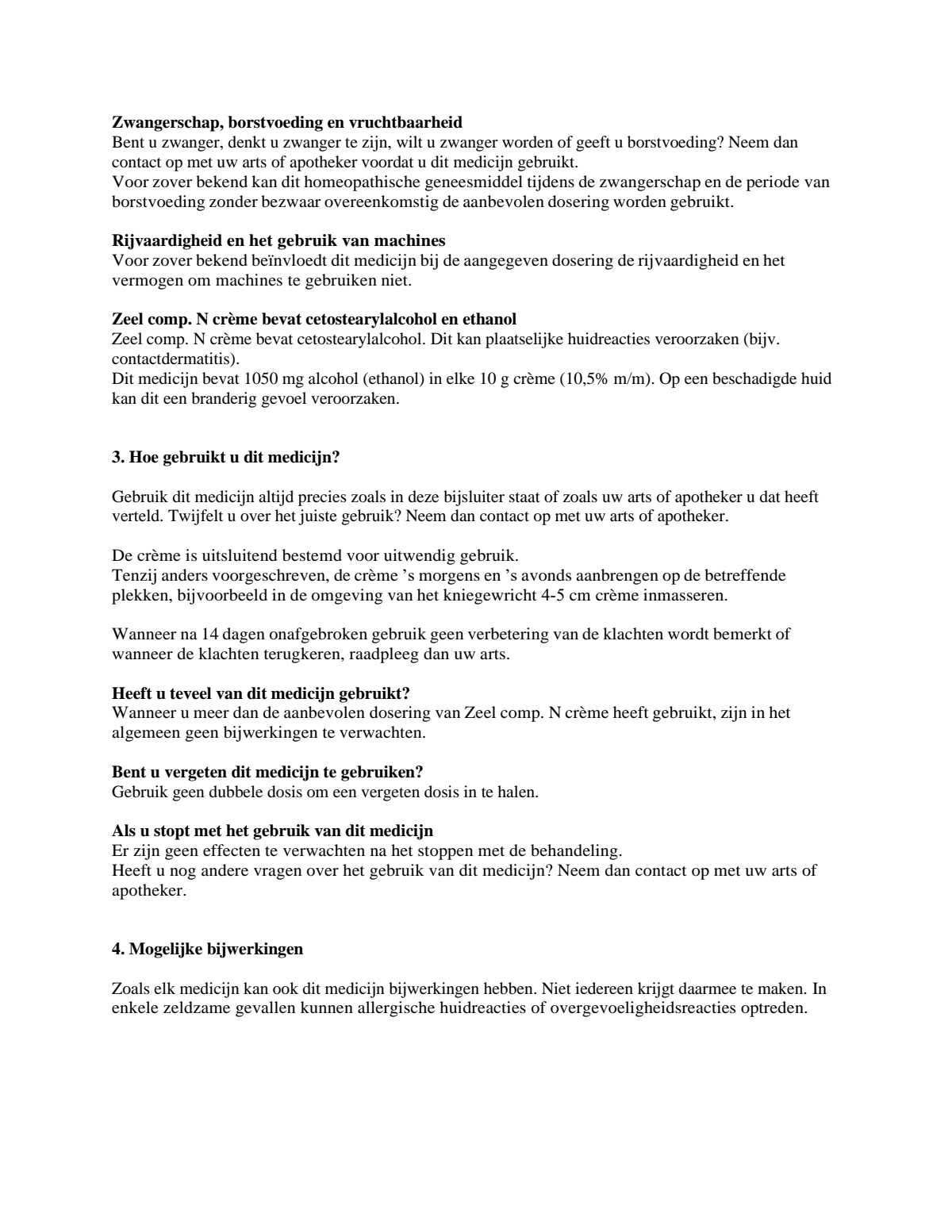 Zeel Compositum N Creme afbeelding van document #2, leaflet